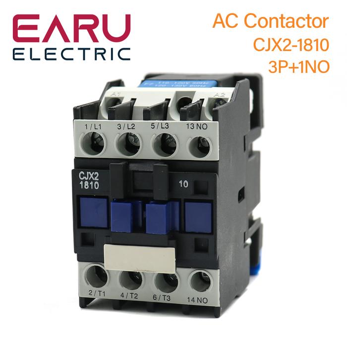 CJX2-1810 LC1 AC Contactor 18A 3 Phase 3-Pole NO Coil Voltage 380V