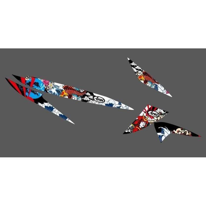 STRIPING TRANSPARAN VARIO 110 KARBU DAN VARIO 110 FI LED COSTUM ARAI SAMURAI [NTS]
