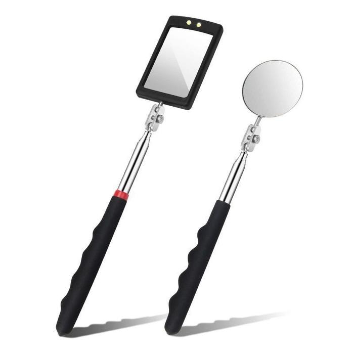 Alat Bevel Kaca Kaca Inspeksi Dapat Disesuaikan Mirror Tool Inspeksi Telescopic Inspection Mirror Re