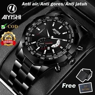 AIYISHI 1623 Jam Tangan Pria Anti Air Original Luxury Stainless Steel（Free BOX+Kartu