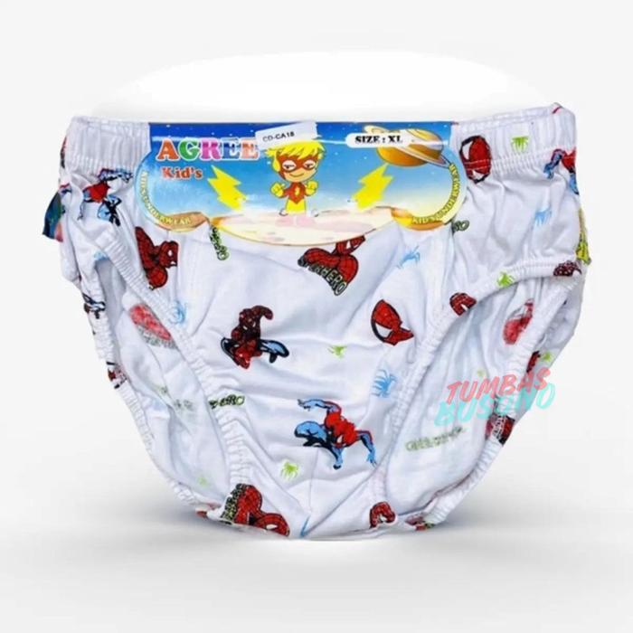 [ 3PCS] CD Agree Kids CA18 Gambar SPIDERMAN | Celana Dalam Anak Cowok Agree Karakter sempak