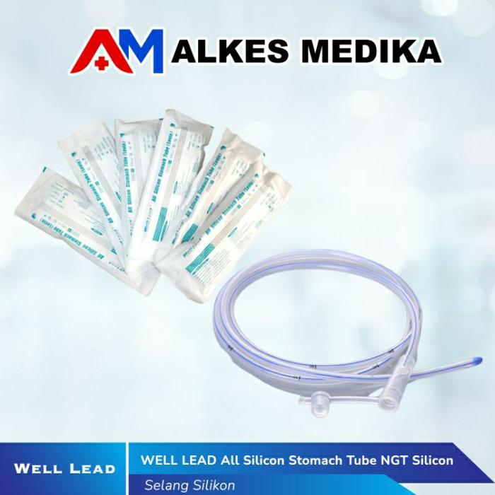 WELL LEAD NGT All Silicon Stomach Tube / WELLLEAD NGT Silicon No 8fr, 10fr, 12fr, 14fr, 16fr dan 18f
