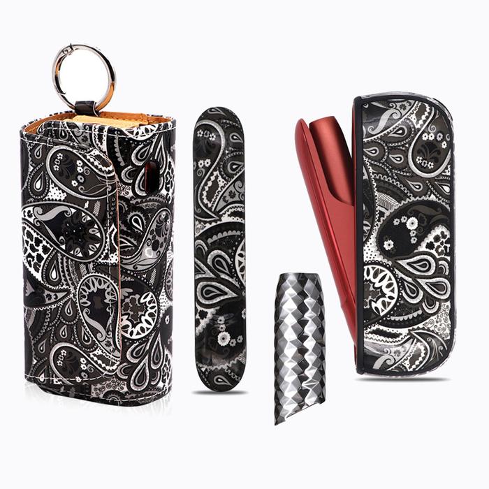 Fashion Flower Holder Soft Case Side Cover Cap For IQOS 3 Duo Pouch
