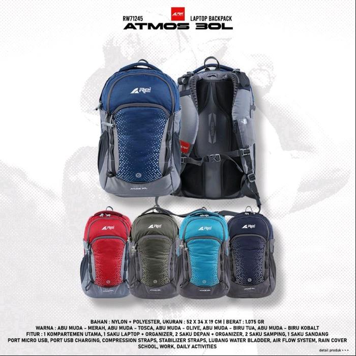 Tas Ransel Pria Backpack Atmos 30 Liter Arei Outdoorgear