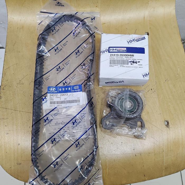 paket timing belt set hyundai accent getz verna avega mando hmi R1