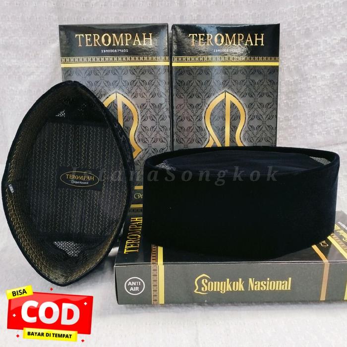 [COD] Songkok Terompah Ac || Peci kopiah Hitam Ac