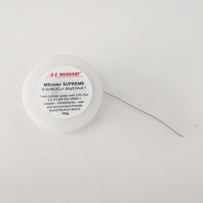 Mundorf Mcap 1.0MM 9.5%Ag 0.1%AU Silver Solder Germany Solder Wire