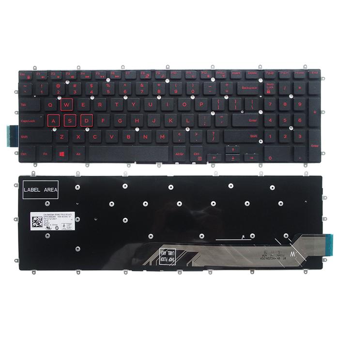 Baru US Keyboard Backlight untuk Dell Inspiron 15 Gaming 7566 7567