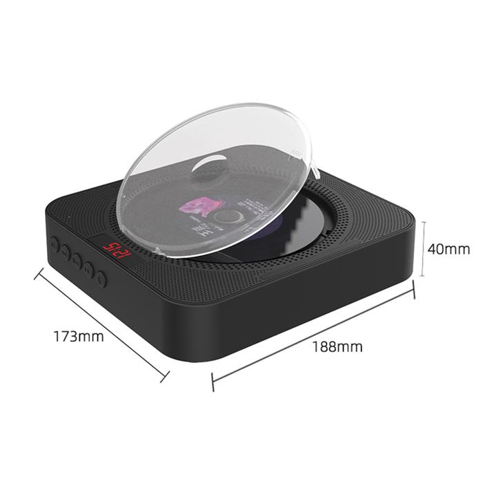 YHS-08C Portable CD Player Wall Mountable CD Music Player with USB