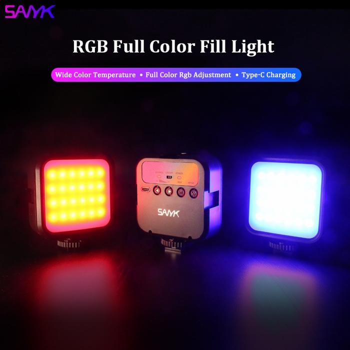 SANYK 5W 1800mah 7000k RGB Vlog Fill Light Portable Mini Led