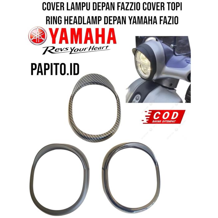 Cover lampu depan fazzio cover topi ring headlamp depan Yamaha Fazio