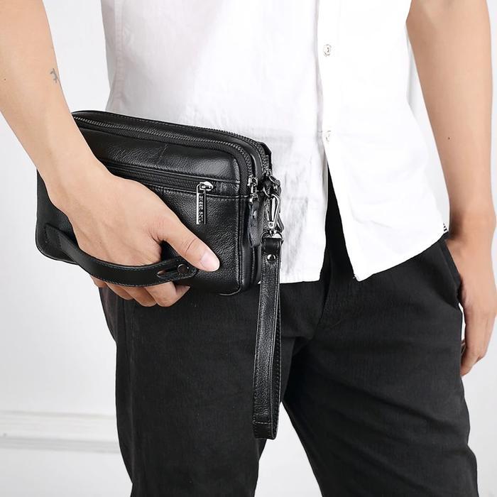 New Clutch Handbag Kulit Cheer Soul 2249 Tas Tangan Pria Import Tas Hp Dompet Hp