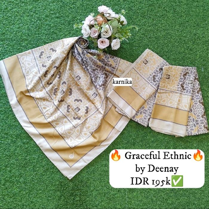 Promo hijab deenay ori gracefull ethnic karnika