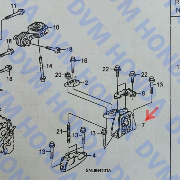 Engine Mounting Kiri IR Civic 1.8 FD/Civic 2.0 AT FD KI1