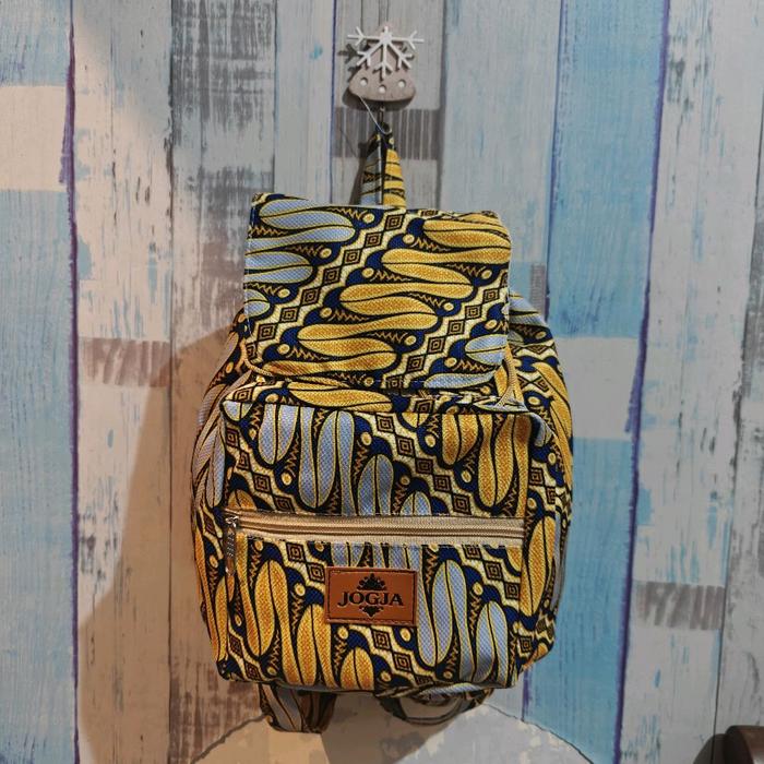 Jogja Backpack Tas Ransel Serut Bahan Batik Etnik Termurah By Moje Jogja Dengan Desain Unik Dan Fung