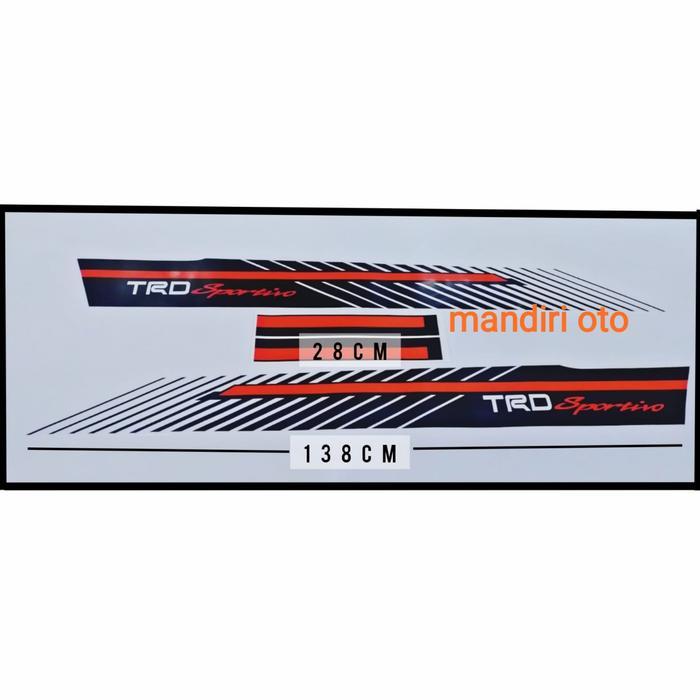 Stiker Mobil Trd Sportivo Fortuner 2019