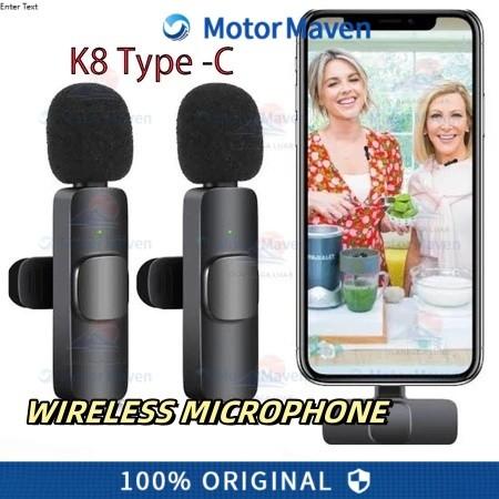 【3 In 1 Pro Mic】3.5mm Mikrofon Nirkabel Lavalier Mic Portabel Audio Video Pembuatan Rekaman Wireless