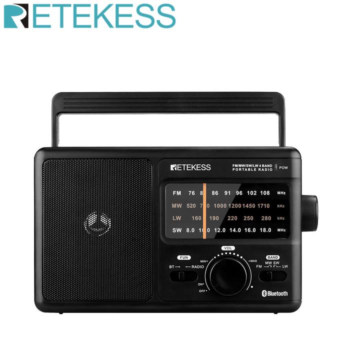 Tekess TR626 AM FM SW LW Radio Portabel Bluetooth DSP Plug In Radio