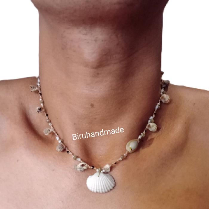 kalungetnik kalung kerang unik kalung laut unik kalung keninian