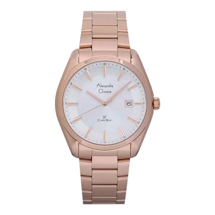 ALEXANDRE CHRISTIE AC 8648 MD ROSE GOLD / jam tangan alexandre christie ac8648  md ( PRIA )