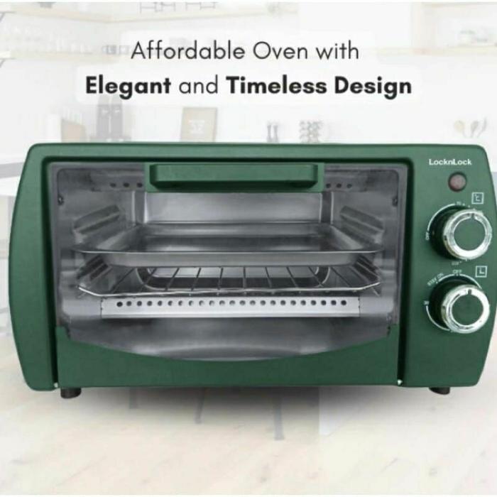 > Lock and Lock Multifunction Electric Oven 9L 750W Green Edition Locknlock Oven Panggang RR