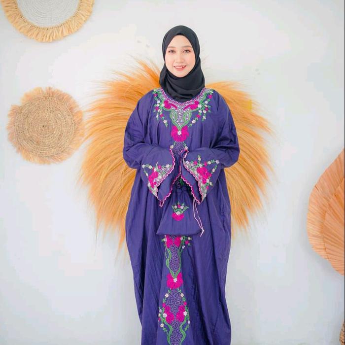 KARAWANG SIZE L DEWASA - mukena abaya traveling parasut bordir premium terbaru termurah fashion musl