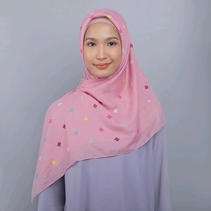 Kerudung Hijab Jilbab Segi Empat Motif Zoya Devinka Scarf segiempat 4