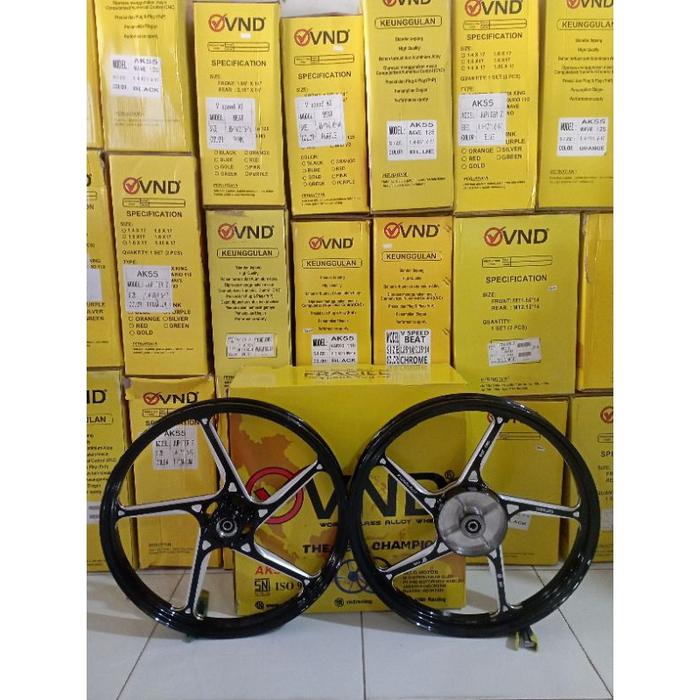 Velg Vnd AK55 Black Wave125 Supra125 Kharisma Karisma Original VND Racing