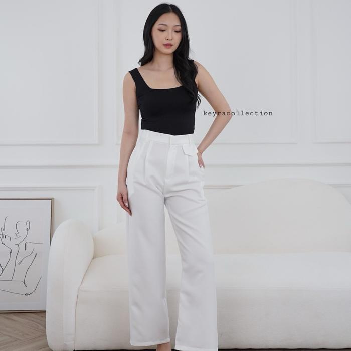 Keyra Collection K-001 Oro Pants Highwaist Kulot Celana Panjang Wanita Formal