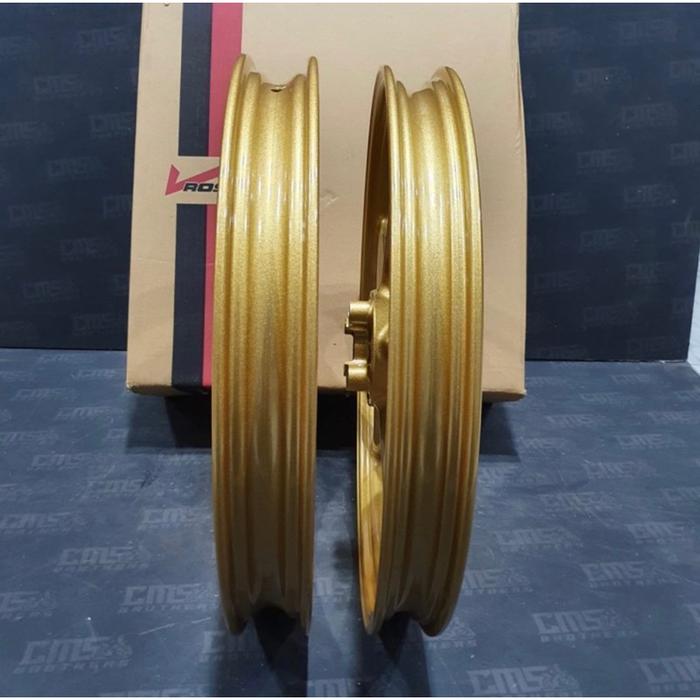 ready Velg Velek Veleg Racing Motor Vrossi Sanca Beat Scoopy Vario 125 150 Ring 17 Gold Metalik Velg