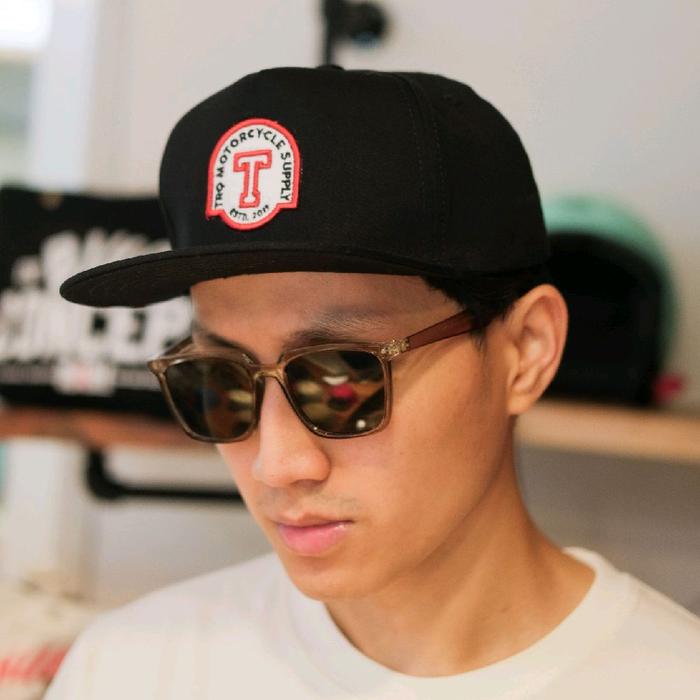 TRQ MOTORCYCLE SNAPBACK TWILL BLACK