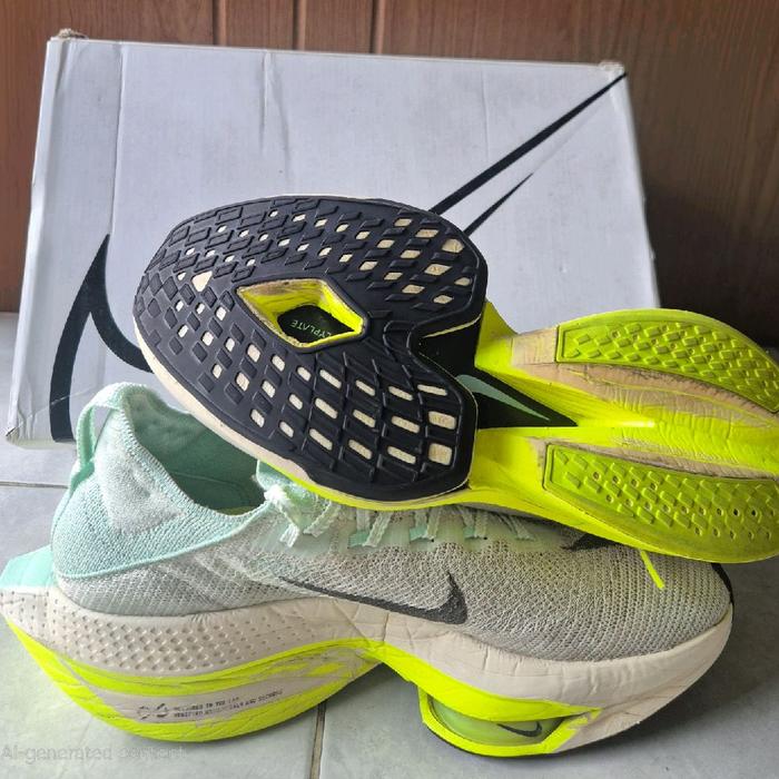 Nike Alphafly Next %2 (Running Shoes Preloved)  -   Coconut Milk Original with bag Size  46