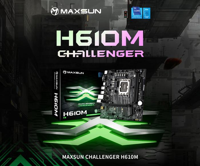MAXSUN H610M with Intel i3 12100F [without cooler] Motherboard Set