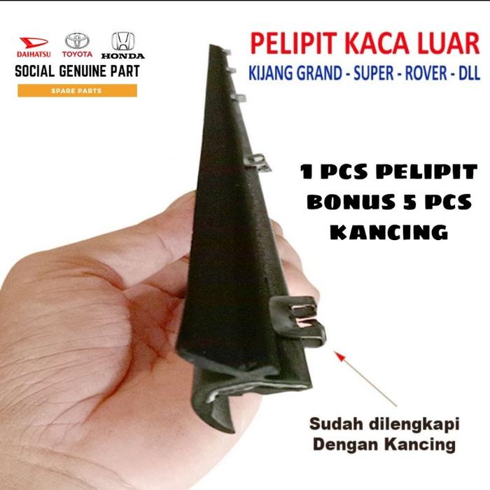 Karet pelipit kaca luar weather strip semua mobil universal Kijang kapsul kijang super kijang Grand 