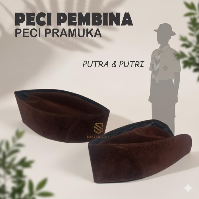 [BELI BERHADIAH] Peci Pembina Pramuka  | Nasional | Atribut Wajib Petugas Pramuka Wanita Mahkota Pri