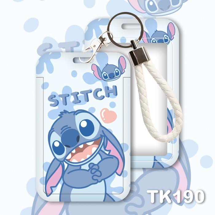NAME TAG ID CARD - CARD HOLDER CAHOL STITCH TEMPAT KARTU PHOTOCARD PHOTO CARD LANYARD