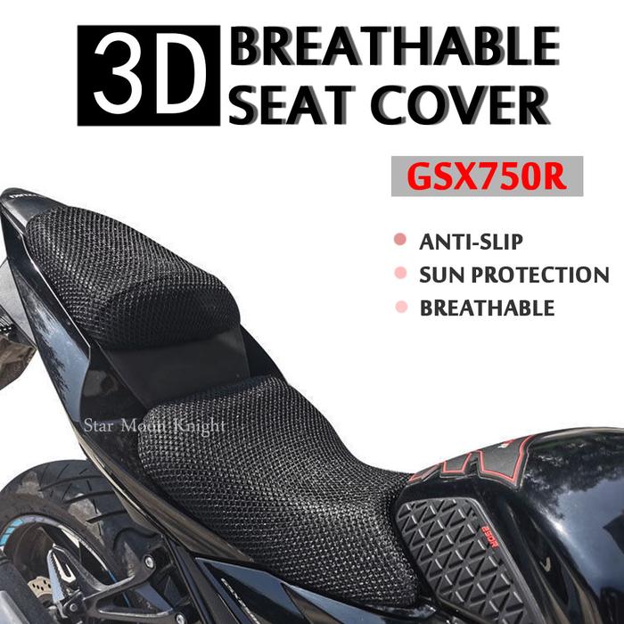 For Suzuki GSX750R Mesh Net Seat Cover Cushion Guard Breathable