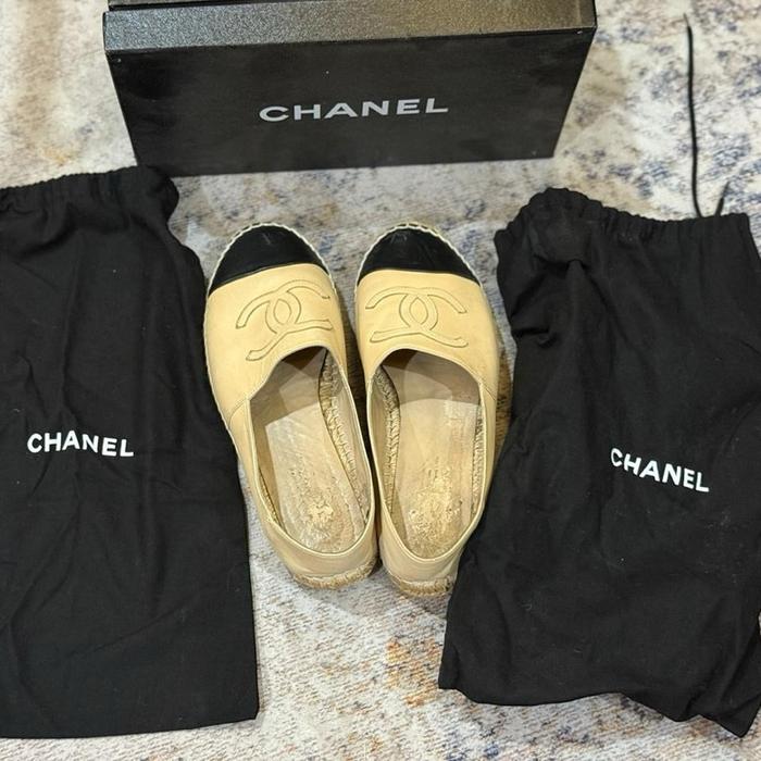 Sepatu / Shoes Chanel Espadrilles ORIGINAL