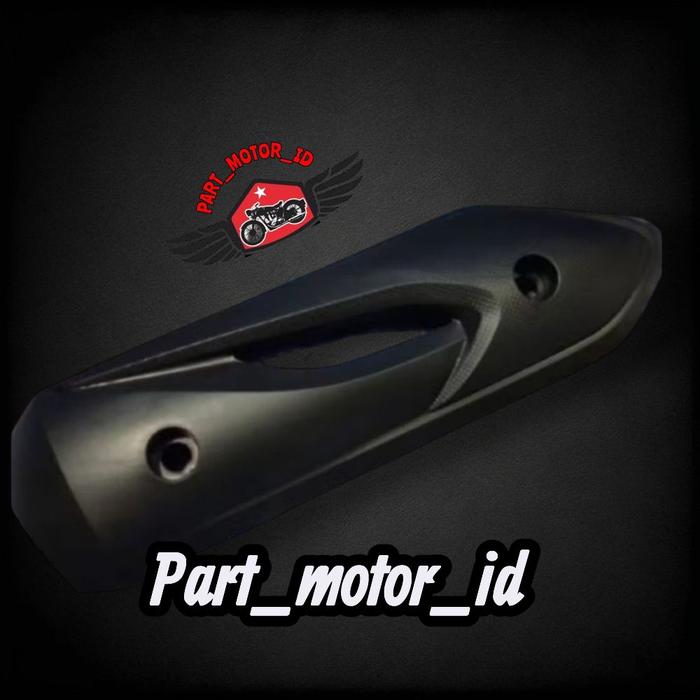 TUTUP KNALPOT BEAT KARBU LAMA+HANDGRIP BULU DAN JALU CNC/COVER KNALPOT BEAT KARBU/TAMENG KNALPOT BE