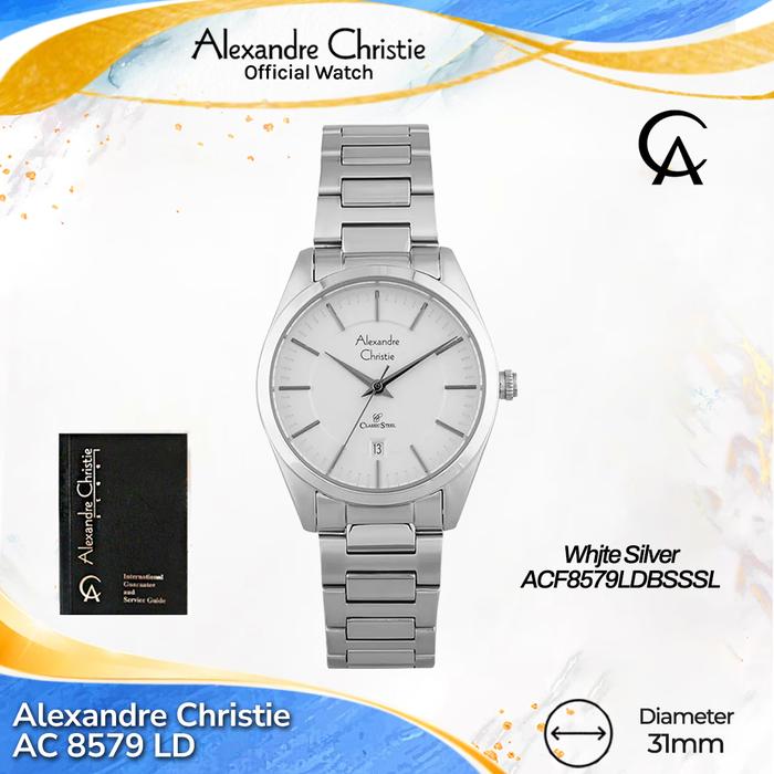 Alexandre Christie Wanita AC 8579 LD AC 8579 AC8579LD White SIlver