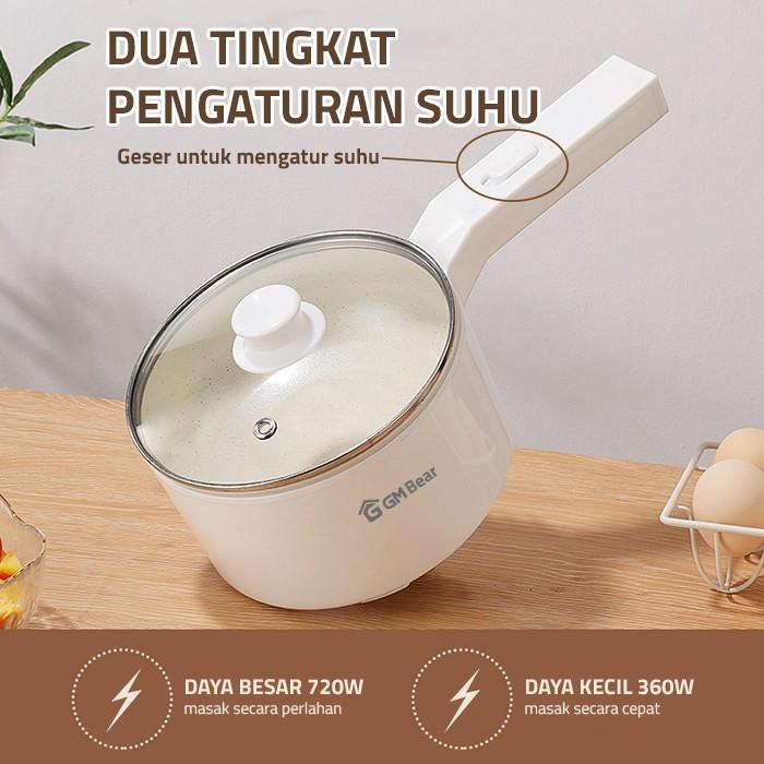 Gm Bear Panci Listrik Multifungsi 3 In 1 1692 - Panci Listrik Serbaguna Kukusan Alat Masak Listrik