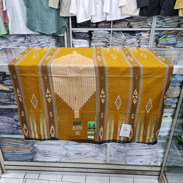 Sarung Tenun Alifah Bahan Mesres Motif Songket Gunung Timbul SGT