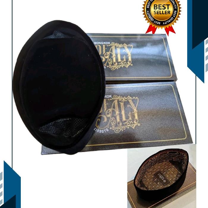 songkok kopyah peci hitam dealy lirboyo