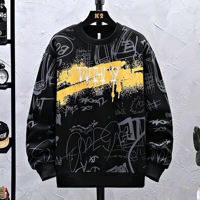 JKT FP900 SWEATER "WHY" STYLISH Pria