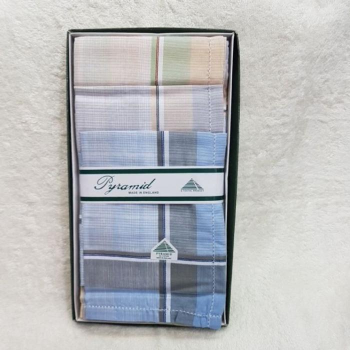 TerLaris 6 pc Saputangan pria merk  Pyramid