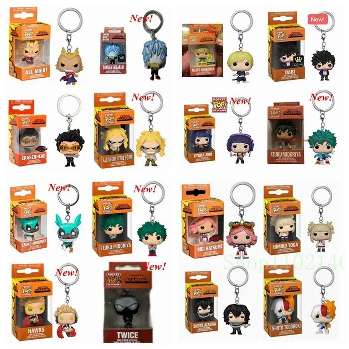 New Funko Pocket Keychain My Hero Academia Deku Bakugo Mirio Togata Dabi Izuku Midoriya Kyoka Jiro M