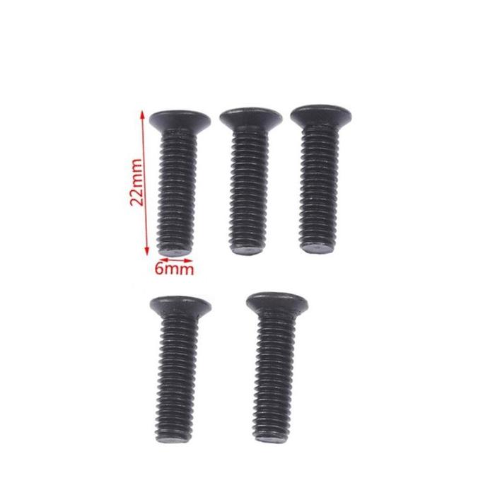 10 Pcs Fixing Screw M5/M6 22mm Left Hand Thread Screw Tool Parts For