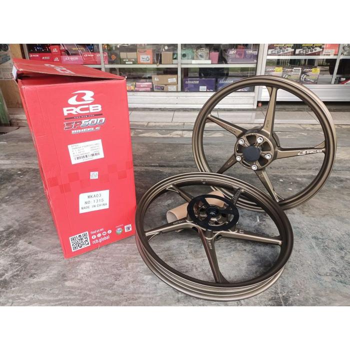 VELG RCB SP500 PALANG 5 MX KING 160 185 RING 17 DAN 185 250 RING 17 BLACK BRONZE WHITE HITAM PUTIH V