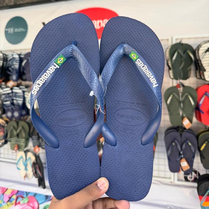 havaianas brazil logo fc original - sandal pria