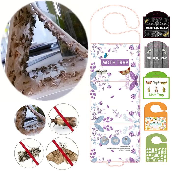 5Pcs Moth Pheromone Traps with Pheromones Prime Clothing Moth Pheromone Traps Closet and Pantry Moth